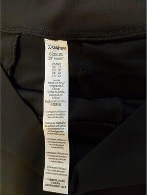 G4free Pants Size M 29 Inseam Black EUC #3